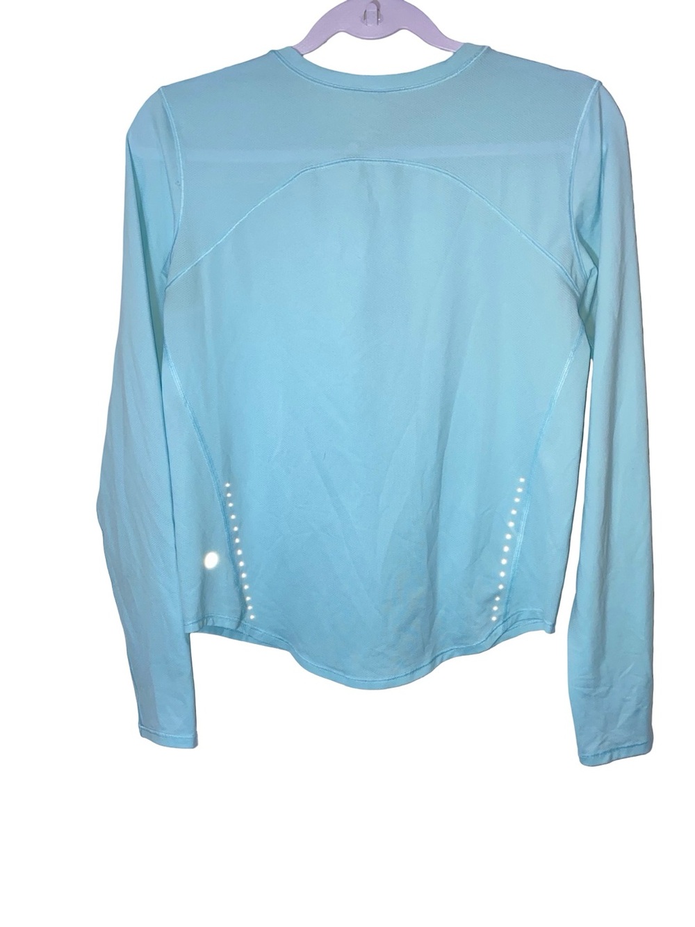 Lululemon Light Blue Long Sleeve Crewneck Workout Shirt - Size 4 - Picture 4 of 6